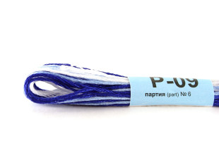 Мулине меланж Р-09 яр.синий-св.синий