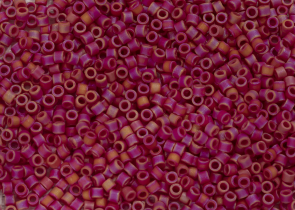 Бисер Япония MIYUKI Delica цилиндр 10/0 5 г DBM-0874 красный непрозрачный радужный матовый