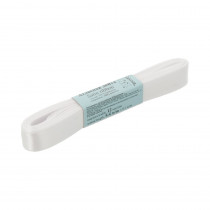 Лента атласная 12 мм ( 1/2 ") "Gamma" ФАСОВКА 5.4 м №001 белый