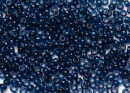 Бисер Чехия круглый 06/0 50г 60100h прозрачный темно-голубой квадратное отверстие